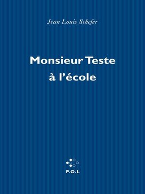 cover image of Monsieur Teste à l'école
